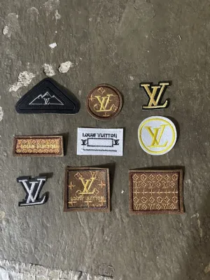 Miếng Sticker Thêu Ủi hình logo thương hiệu cao cấp lvvvv