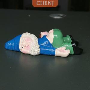 [COD] CHENJ ของตกแต่งสวนรูปแคระสุดสร้างสรรค์รูปปั้นคนแคระขี้เมาไร้สาระสำหรับตกแต่งสวน