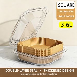 100/500pcs Air Fryer Parchment Liners Disposable Air Fryer Sheet Oil-proof Non-Stick Baking Paper