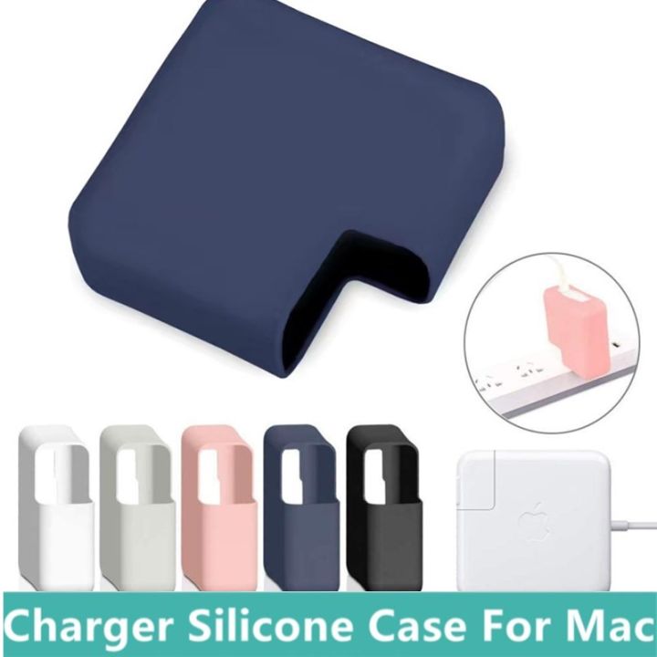 Soft Silicone Charger Cover For Macbook Pro 13 15 16 Inch A2338 M1 A2289  A1502 A2141 A1278 A1706 Charger Power Case