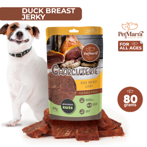 PetMarra Charcuterie Dog Treats Jerky Duck Breast Flavor 80g - PetMate dogs snack treats