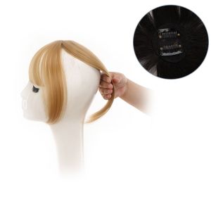 YOYO CHARMING Thay thế Vô Hình Nữ Phụ nữ Tăng Khối Lượng Tóc Bìa Trắng Tóc Clip trên Cô Gái Phần Mở Rộng tóc Chịu nhiệt Sợi 3D Tóc Mái Tóc Giả Front Neat Bang Tổng hợp Sợi Tóc Thẳng Bangs