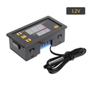 【จัดส่งจากกทม】W3230 ตัวควบคุมอุณหภูมิ DC 12V 24V 110V-220V AC Digital Temperature Controller เทอร์โมจอแสดงผล LED  Display Thermostat With Heating Cooling Control Sensor พร้อมเซ็นเซอร์ควบคุมการทำความเย็น