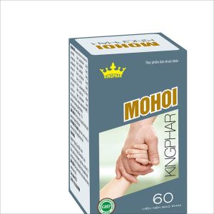Combo 2 hộp Viên uống MOHOI Kingphar - Giúp giảm tăng tiết dịch mồ hôi giảm mồ hôi trộm  mồ hôi cơ thể ở người lớn và trẻ nhỏ - 1 lọ 60 viên