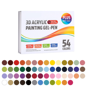 36/54 Color Acrylic Darwing Gel Pen 1.0mm Tip Multicolored Journaling Pens for Journal Planner Scrapbooking Note Taking