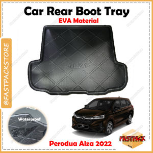For Perodua Alza 2022 Full Boot EVA Copolymer EVA Boot Tray Luggage Cargo Reusable Rear Trunk Tray DIY Dulang But Kereta Waterproof Durable & Fitting Custom Fit OEM Thickness 0.8cm