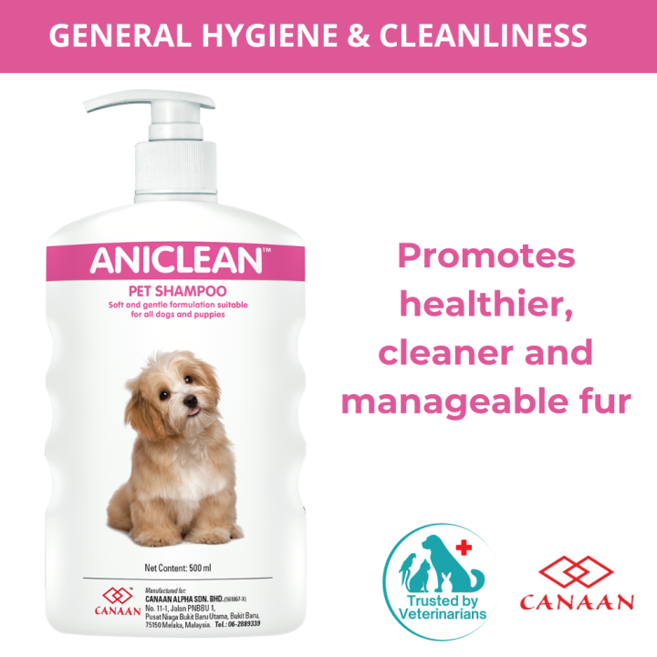 ANICLEAN Pet Shampoo Dog Shampoo Promotes Healthier Cleaner Manageable Fur Lazada