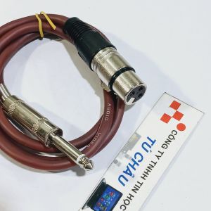 Dây Canon ra 6 Ly dài 1m / Chuẩn Canon Cái ra 6 Ly MONO (Dây micro Karaoke)