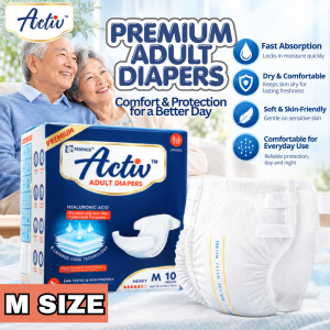 Activ Premium Adult Diapers Super High Absorption - Size M 10s