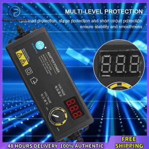 Adjustable 3-36V 60W Power Supply Adapter with LCD Screen US Plug for Home and Industrial Use