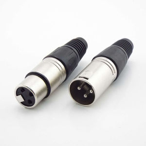 Jack Canon XLR Female + Male AR3F Stage Master 3 Pin Asli Original Konektor Connector Metal Plug