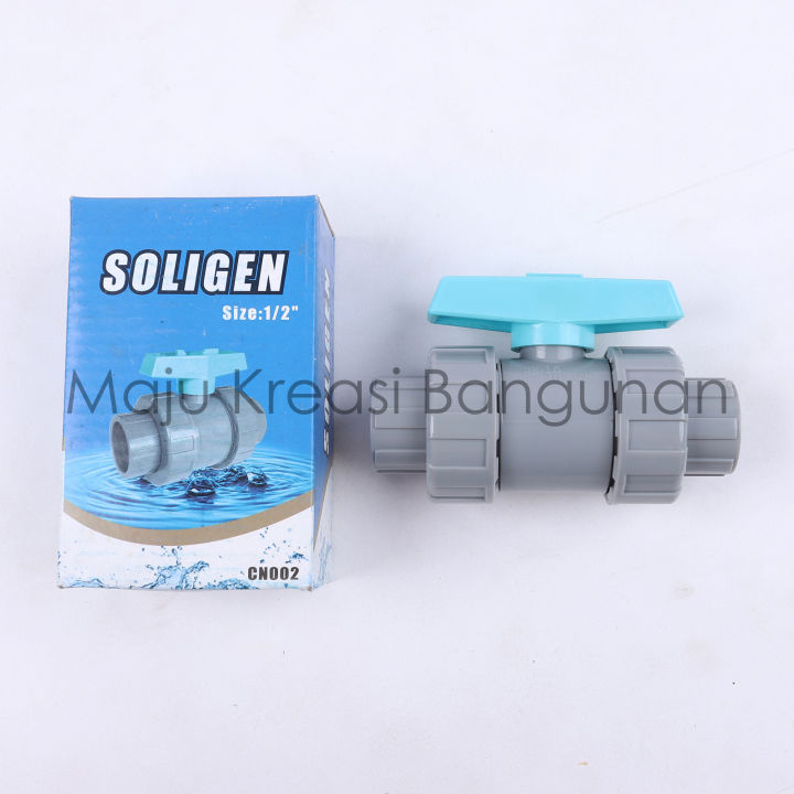 Ball Valve Watermur Soligen Inch Water Mur Stop Kran Pvc Inci Keran