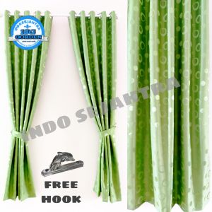 Gorden Jendela Minimalis Motif Polkadot Murah Dan Cantik