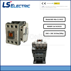 LS CONTACTOR AC METASOL 18.5KW/30HP ~ 40A ~ 1NO+1NC ~ 110VAC24VAC240VAC415VAC (MC-40a)