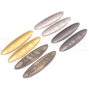 TWTOPSE Bicycle Stickers Badge For Brompton 3SIXTY PIKES Folding Bike Cycling Metal Badge Decal Head Stem Handlebar Post Stickers