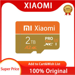 ♥100%Original Product+Free Send adapter+card reader♥Xiaomi Micro SDXC Memory Card A2 Pro Plus TF card 1TB 2TB Memory Storage Card 32GB/64GB/128GB/256G/512GB Flash SD Card Micro SD with Adapter
