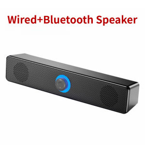 Bluetooth Wireless Soundbar Wired Speaker Subwoofer Strong Bass Sound Bar 3.5MM Cable For Laptop/PC