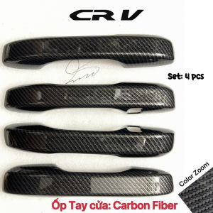 Ốp Tay nắm Hõm cửa ốp gương CARBON xe Honda CRV 2024 - nay vân Cacbon cao cấp
