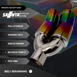Savinta Knalpot Mobil Full Stainles CBSv3 Ngebass