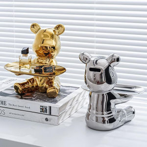 Ornamen Kantor Ruang Tamu Beruang Penyimpanan Kunci Ornamen Lemari Sepatu Dekorasi Boneka Berlapis Kotak Uang Hadiah Pindah RumahBeruang Beruang Beruang Nampan Pintu Masuk Ornamen Lemari Sepatu Dekorasi Boneka Berlapis Kotak Uang Hadiah Pindah Rumah