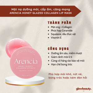 Mặt Nạ Dưỡng Môi Cấp Ẩm Căng Mọng ARENCIA Honey Glazed Collagen Lip Mask 15g