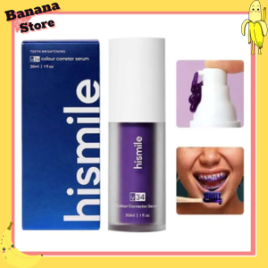 V34 TOOTHPASTE HISMILE Toothpaste for sensitive teeth Gum recovery SMILE EASE Whitening toothpaste 30ml