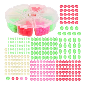 Multisize Night Fishing Beads Silicones Antwinding Luminescent Beads Fishing Tool for Different Fishing Environment