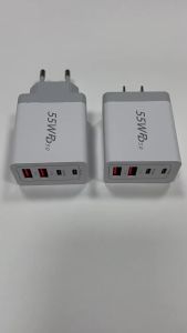 Four Ports PD55W Gallium Nitride Charger 2A2C Multi-port super fast charging phone charger
