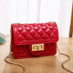 Zaman Now - Tas Rantai Mini Wanita / Tas Selempang Polos Jelly Ala Korea Import / Slingbag Fashion / Mini Jelly Bag Fashion