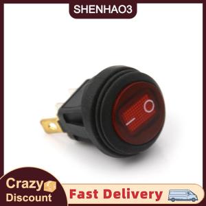 【SHENHAO3】 Công tắc bật tắt tròn chống nước Công tắc bật tắt cho xe ô tô THUYỀN SPST Marine 12V