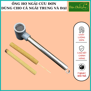 Ống Hơ Ngải Cứu Đơn Dùng Cho Cả Ngải Đại Và Ngại Trung - Có Lưới Chắn Tàn Cao Cấp