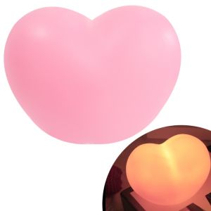 Cute Love Heart Shape Night Light Pink White 3D Ins Lamp Romantic Gift Birthday Christmas Home Ambient Bedroom Light Decoration