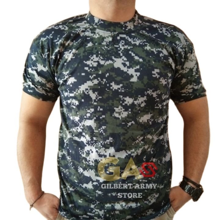 Kaos Pendek Loreng Militer US NAVY SEALS T-Shirt Army Camo