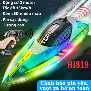 Cano Điều Khiển Từ Xa Cho Bé HJ819 GALLOP Siêu Tốc Giá Rẻ Chống Lật Siêu Bền Đèn LED Rực Rỡ High-Speed Boat TORNA