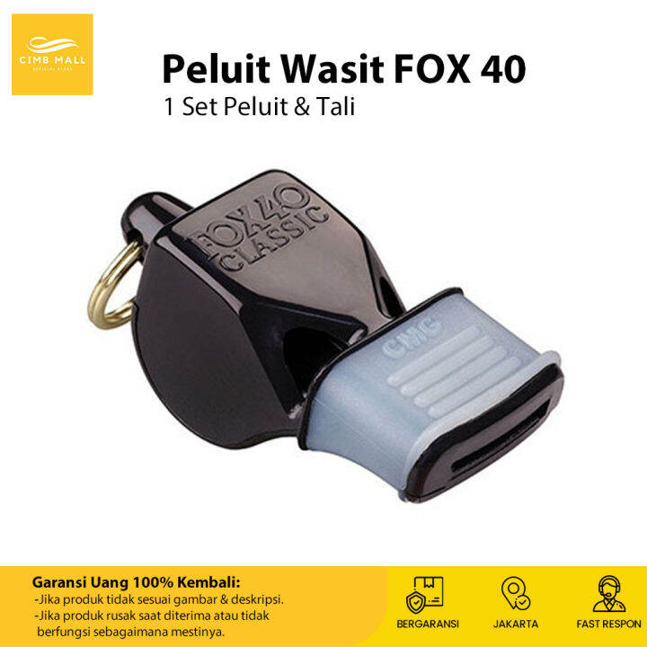 [Warna RANDOM] - Peluit Wasit FOX 40 Classic Whistle FOX40 Classic ...