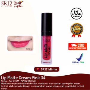 SR12 Lipcream Matte Mengandung Vitamin E Ringan Dan Tahan Lama