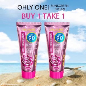 【Buy 1 Take 1】 SPF 90+ PA+++ Sunscreen Cream High Protection UV+ KISS Whitening Tinted Sunblock 60g