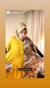 Tunik Pamela Combi By NOLA: Tunik Wanita Elegan