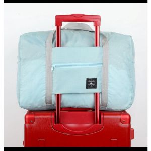 Tas travel wanita jumbo Tas travel besar lipat hand carry anti air Travel fold bag waterproof organizer SH D24