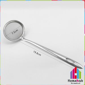 Homehub Kitchen Stainless Steel Mesh Spoon Sifter Sieve Filter Kitchenware Cooking Skimmer Strainer S/M/L