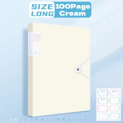 Long/A4 Clear Book File Organizer Clear Folder Presentation Book Art Portfolio Transparent Inner Page