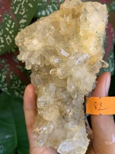 Đá THACH Anh VÀNG pha lê tự nhiên trong suốt vàng Citrine thanh tẩy thiền định tarot cực mạnh Clear Quartz Natural 82