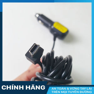 Nguồn sạc camera hành trình ô tô cao cấp F1 có cổng USB sạc điện thoại