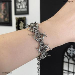 [COD] Modingdue Punk Grunge Rock Rivet Bracelet Cool Niche Bracelet Goth Charm Jewelry Hip Hop Accessories