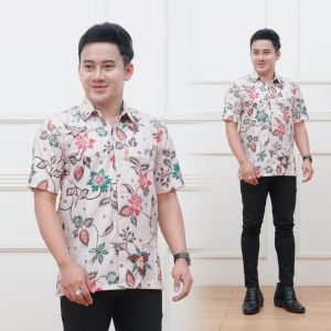 Baju Batik Pria Kemeja Lengan Pendek Jumbo M L XL XXL XXXL Banyak Motif Terbaru Katun Premium Nyaman dipakai Bisa Seragam