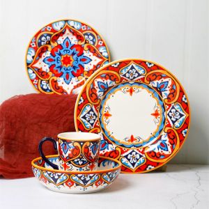 OMK Turkish series Ceramic Dinner Plates 8.5 inch and 11 inch