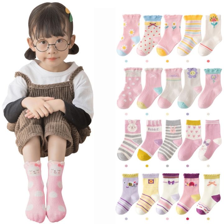 {Celebrity Menswear} 5 Pairs/lot Cute Cartoon Baby Girls Socks Winter ...