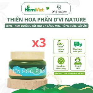 Combo 3 dưỡng da thiên hoa phấn D’Vi nature giúp da sáng mịn hồng hào cấp ẩm cho da và se khít lỗ chân lông từ thảo dược
