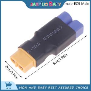 JiaShuo Baby Toy Adapter EC5 To XT60 XT90 T TRX Deans Female Male Connectors Banana Plug RC Lipo Battery Control Parts DIY