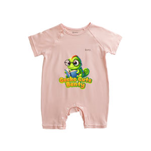 Bộ body cộc cài chéo in Gecko Cute BENTY BT114 bodysuit sơ sinh cao cấp mềm mịn thoải mái